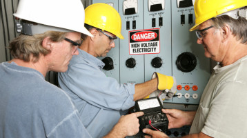 Electricians on High Voltage